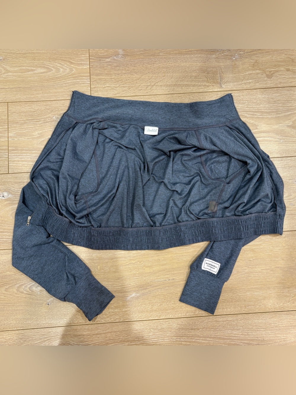 Bombshell Sportswear Cloud Cropped Full Zip Jacket Size M - Picture 5 of 9